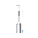 トラスコ中山 ナカニシ 電着CBNバー#230 刃径0.9×40L（ご注文単位1本）【直送品】