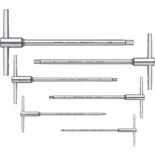 トラスコ中山 PBスイスツールズ スライド式六角棒レンチ 6本セット（ご注文単位1セット）【直送品】