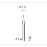 トラスコ中山 ナカニシ 電着ダイヤモンドバー 刃径0.9mm　475-9869（ご注文単位1本）【直送品】