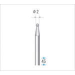 トラスコ中山 ナカニシ 電着ダイヤモンドバー 刃径2mm　475-9907（ご注文単位1本）【直送品】