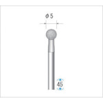 トラスコ中山 ナカニシ 電着ダイヤモンドバー 刃径5mm　475-9931（ご注文単位1本）【直送品】