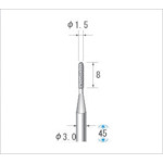 トラスコ中山 ナカニシ 電着ダイヤモンドバー 刃径1.5mm　476-0034（ご注文単位1本）【直送品】