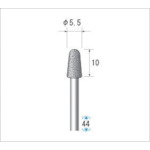 トラスコ中山 ナカニシ 電着ダイヤモンドバー 刃径5.5mm　476-0107（ご注文単位1本）【直送品】