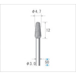 トラスコ中山 ナカニシ 電着ダイヤモンドバー 刃径4.7mm　476-0115（ご注文単位1本）【直送品】