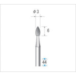 トラスコ中山 ナカニシ 電着ダイヤモンドバー 刃径3mm　476-0174（ご注文単位1本）【直送品】