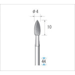 トラスコ中山 ナカニシ 電着ダイヤモンドバー 刃径4mm　476-0182（ご注文単位1本）【直送品】