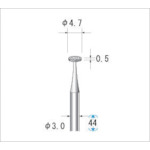 トラスコ中山 ナカニシ 電着ダイヤモンドバー 刃径4.7mm　476-0191（ご注文単位1本）【直送品】