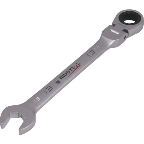 トラスコ中山 MUSTTOOL シャークフレキギアレンチ 13mm MWS-F13（ご注文単位1個）【直送品】