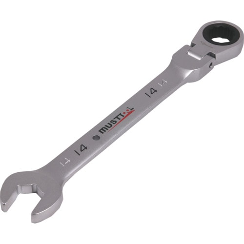 トラスコ中山 MUSTTOOL シャークフレキギアレンチ 14mm MWS-F14（ご注文単位1個）【直送品】