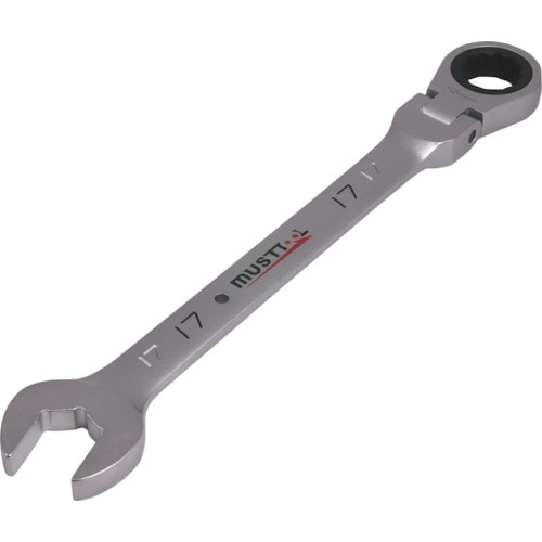 トラスコ中山 MUSTTOOL シャークフレキギアレンチ 17mm MWS-F17（ご注文単位1個）【直送品】