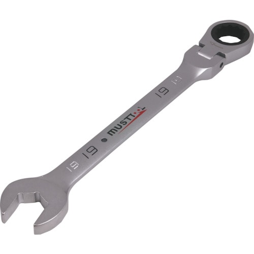 トラスコ中山 MUSTTOOL シャークフレキギアレンチ 19mm MWS-F19（ご注文単位1個）【直送品】