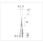 トラスコ中山 ナカニシ 電着ダイヤモンドバー 刃径1.8mm　476-0263（ご注文単位1本）【直送品】