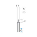 トラスコ中山 ナカニシ 電着ダイヤモンドバー 刃径3mm　476-0271（ご注文単位1本）【直送品】