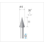 トラスコ中山 ナカニシ 電着ダイヤモンドバー 刃径6mm　476-0301（ご注文単位1本）【直送品】