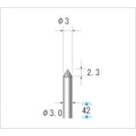 トラスコ中山 ナカニシ 電着ダイヤモンドバー 刃径3mm　476-0352（ご注文単位1本）【直送品】