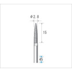 トラスコ中山 ナカニシ 電着ダイヤモンドバー 刃径2.8mm（ご注文単位1本）【直送品】