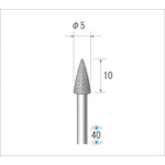 トラスコ中山 ナカニシ 電着ダイヤモンドバー 刃径5mm　476-0573（ご注文単位1本）【直送品】