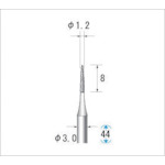 トラスコ中山 ナカニシ 電着CBNバー 砲弾 #140 刃径1.2×44L（ご注文単位1本）【直送品】