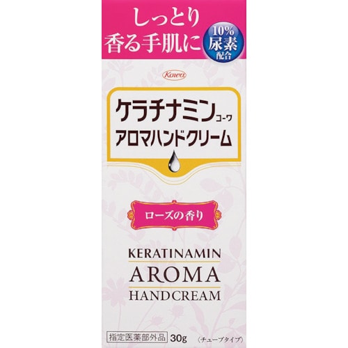 トラスコ中山 興和 ケラチナミンアロマハンドクリーム ローズ 361-8920  (ご注文単位1個) 【直送品】