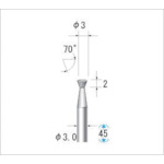 トラスコ中山 ナカニシ 電着ダイヤモンドバー 刃径3mm　476-0697（ご注文単位1本）【直送品】