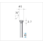 トラスコ中山 ナカニシ 電着ダイヤモンドバー 刃径5mm　476-0701（ご注文単位1本）【直送品】