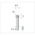 トラスコ中山 ナカニシ 電着ダイヤモンドバー 刃径4mm　476-0727（ご注文単位1本）【直送品】