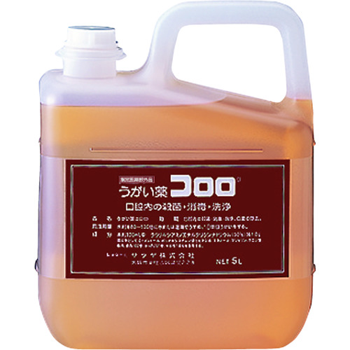 トラスコ中山 サラヤ うがい薬コロロ 5L（ご注文単位1個）【直送品】