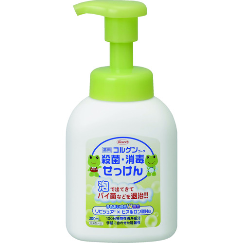 トラスコ中山 興和 コルゲン手洗いせっけん 泡状 300ml（ご注文単位1本）【直送品】