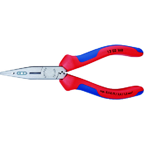 トラスコ中山 KNIPEX 電気技師用ラジオペンチ 160mm　446-7256（ご注文単位1個）【直送品】