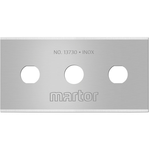 トラスコ中山 martor 替刃 10枚 INDUSTRIAL BLADE 13730 ステンレス（ご注文単位1パック）【直送品】