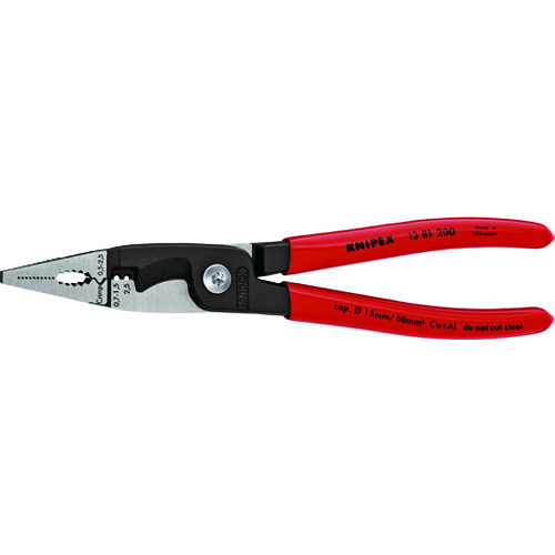 トラスコ中山 KNIPEX エレクトロプライヤー 200mm　446-7264（ご注文単位1個）【直送品】