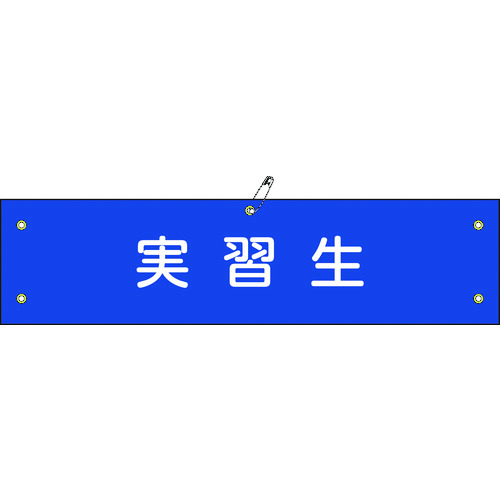 トラスコ中山 緑十字 ビニール製腕章 実習生 腕章-32A 90×360mm 軟質エンビ（ご注文単位1本）【直送品】