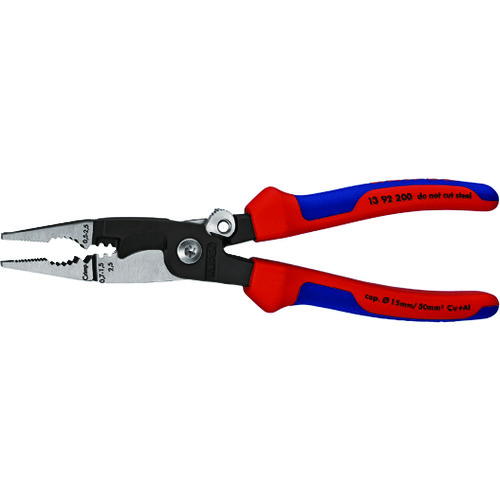 トラスコ中山 KNIPEX エレクトロプライヤー ロック付 200mm　446-7299（ご注文単位1個）【直送品】