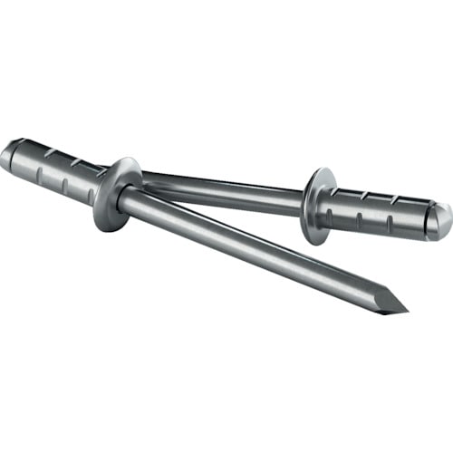 トラスコ中山 ゲシパ 詰め替え用リベット PolyGrip[[R上]] アルミ/スチール製 100本入り Φ4.0mm×10mm（ご注文単位1箱）【直送品】