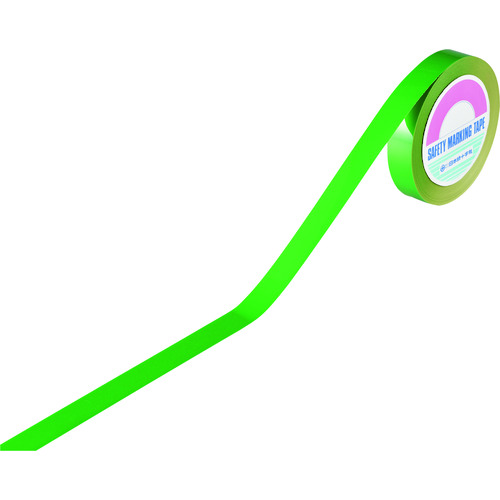 トラスコ中山 緑十字 ガードテープ(ラインテープ) 緑 GTH-251G 25mm幅×100m 再はく離タイプ（ご注文単位1巻）【直送品】