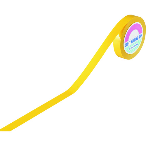 トラスコ中山 緑十字 ガードテープ(ラインテープ) 黄 GTH-251Y 25mm幅×100m 再はく離タイプ（ご注文単位1巻）【直送品】