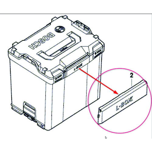 トラスコ中山 ボッシュ L-BOXX(エルボックス)交換用フロントハンドル　194-8993（ご注文単位1個）【直送品】