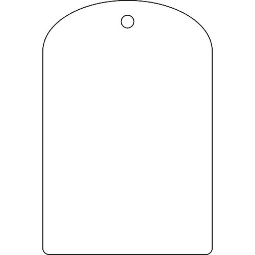 トラスコ中山 緑十字 バルブ開閉札 白無地タイプ 特15-300 60×40mm 10枚組 PET（ご注文単位1パック）【直送品】