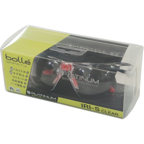 トラスコ中山 bolle SAFETY アイリス クリアレンズ HCブリスタパッケージ（ご注文単位1個）【直送品】