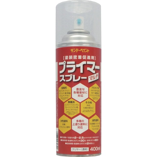 トラスコ中山 サンデーペイント プライマースプレーマルチ 400ml（ご注文単位1本）【直送品】