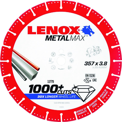 トラスコ中山 LENOX メタルマックス12”エンジンカッター用（ご注文単位1枚）【直送品】