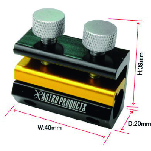 トラスコ中山 アストロプロダクツ 車輌整備用工具(タイヤ・ブレーキ関連) ワイヤーインジェクター 2穴タイプ 幅40×奥行20×高さ39mm（ご注文単位1個）【直送品】