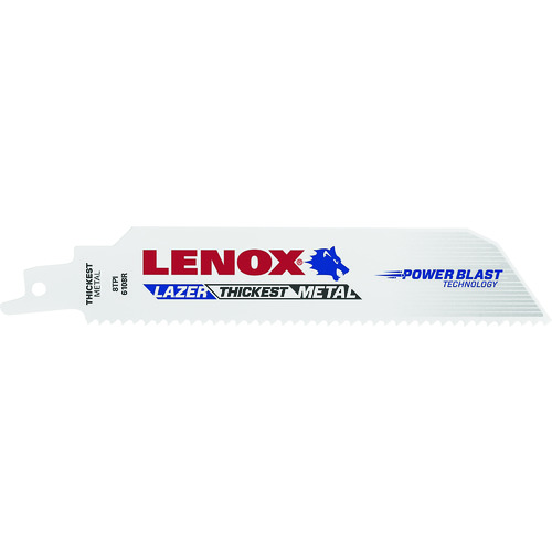 トラスコ中山 LENOX セーバーソー替刃 セーバーソーブレード パワーブラストレーザー 6108R 150mm×8山 （5枚入り） 105-9890  (ご注文単位1パック) 【直送品】