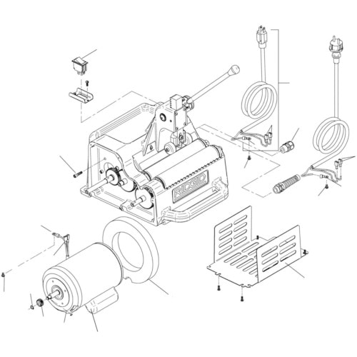 トラスコ中山 RIDGID 高速管端処理機用パーツ キャパシター F/122J（ご注文単位1パック）【直送品】