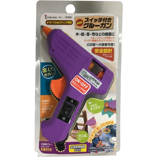 トラスコ中山 RELIEF スイッチ付きミニグルーガン 388-4845  (ご注文単位1台) 【直送品】