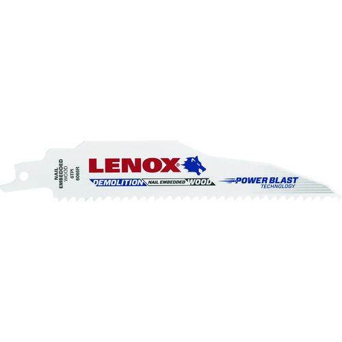 トラスコ中山 LENOX 解体用セーバーソーブレード 6066R 150mm×6山 (2枚入り)（ご注文単位1パック）【直送品】