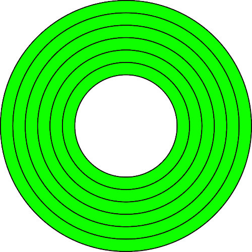 トラスコ中山 緑十字 マーキング用ステッカー(ゲージマーカーステッカー) 緑 マーキング-100G 内径40-90mmΦ 10枚組 PET（ご注文単位1組）【直送品】