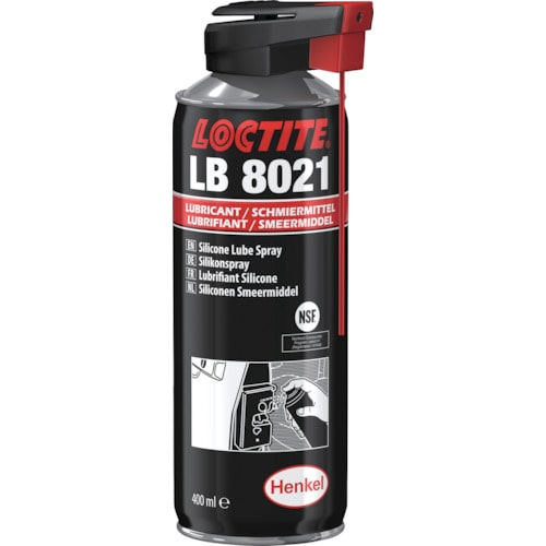 トラスコ中山 ロックタイト LB8021 シリコンルブスプレー400ml（ご注文単位1本）【直送品】