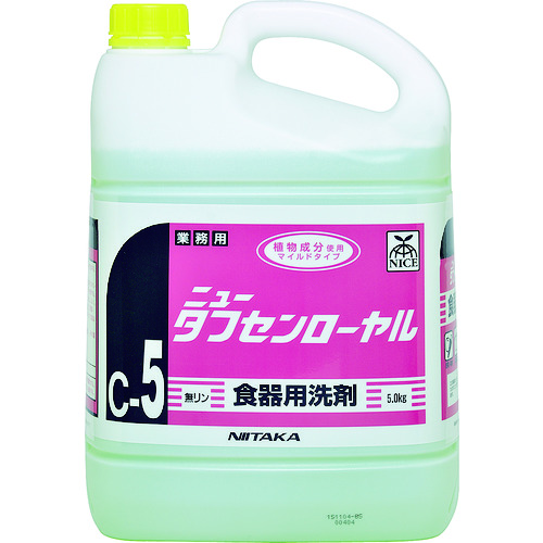 トラスコ中山 ニイタカ 食器洗剤 ニュータフセンローヤル 5kg（ご注文単位1個）【直送品】