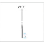 トラスコ中山 ナカニシ 超硬カッター (1Pk(袋)＝5本入) 刃径0.8mm　476-2240（ご注文単位1パック）【直送品】